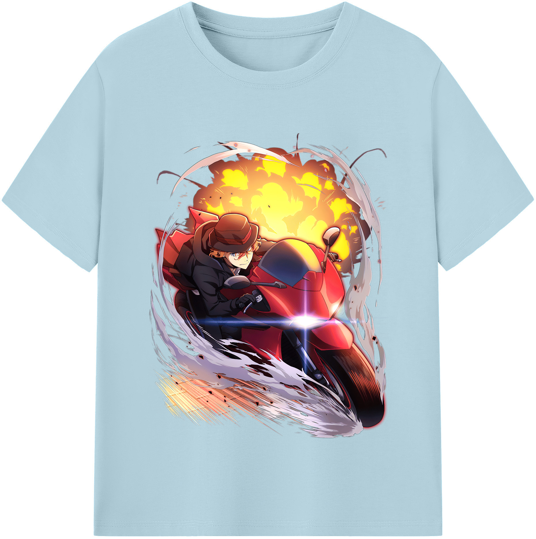 （画像用） 文豪ストレイドッグス Bungo Stray Dogs 綿100％半袖Tシャツ（フロントプリント）